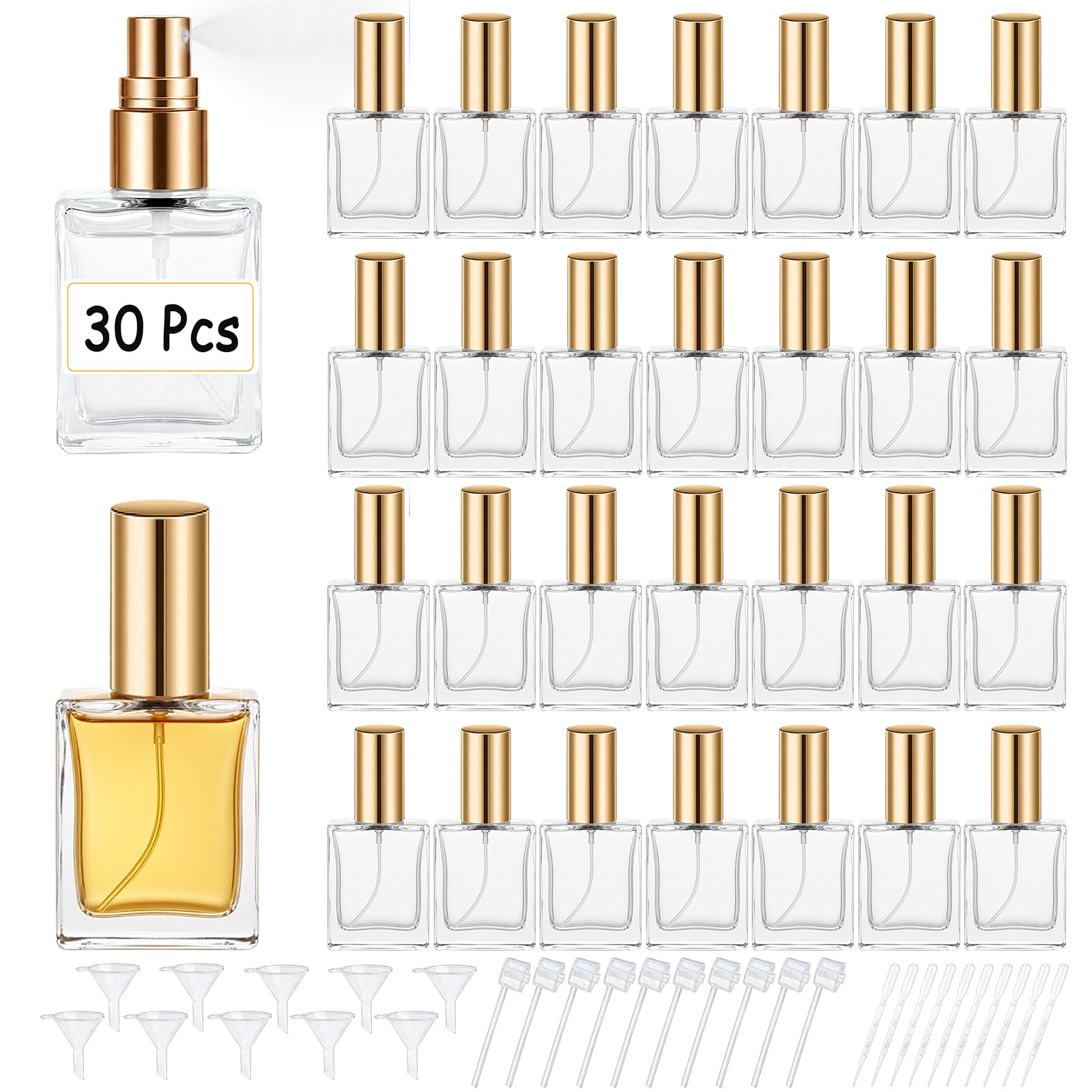 Perfume Fragrance Dispenser - High quality 30 15ml clear glass