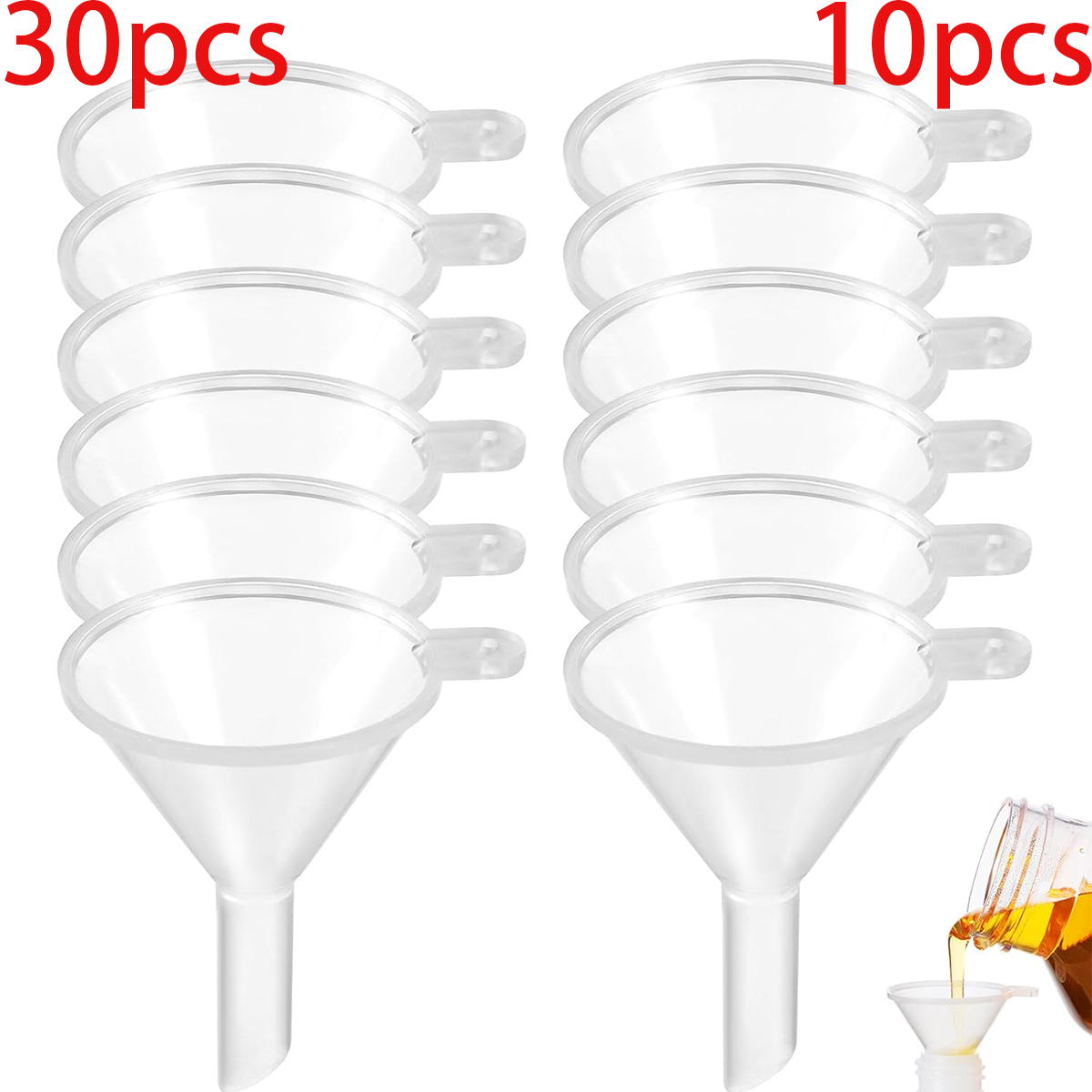 Perfume Fragrance Lab - 10/30pcs Mini Funnel Plastic Narrow Mouth