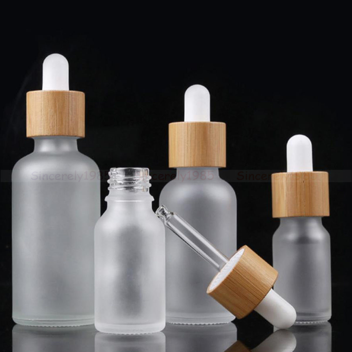Fragrance Perfume Spray - 5X 10X Frosted Clear White Glass