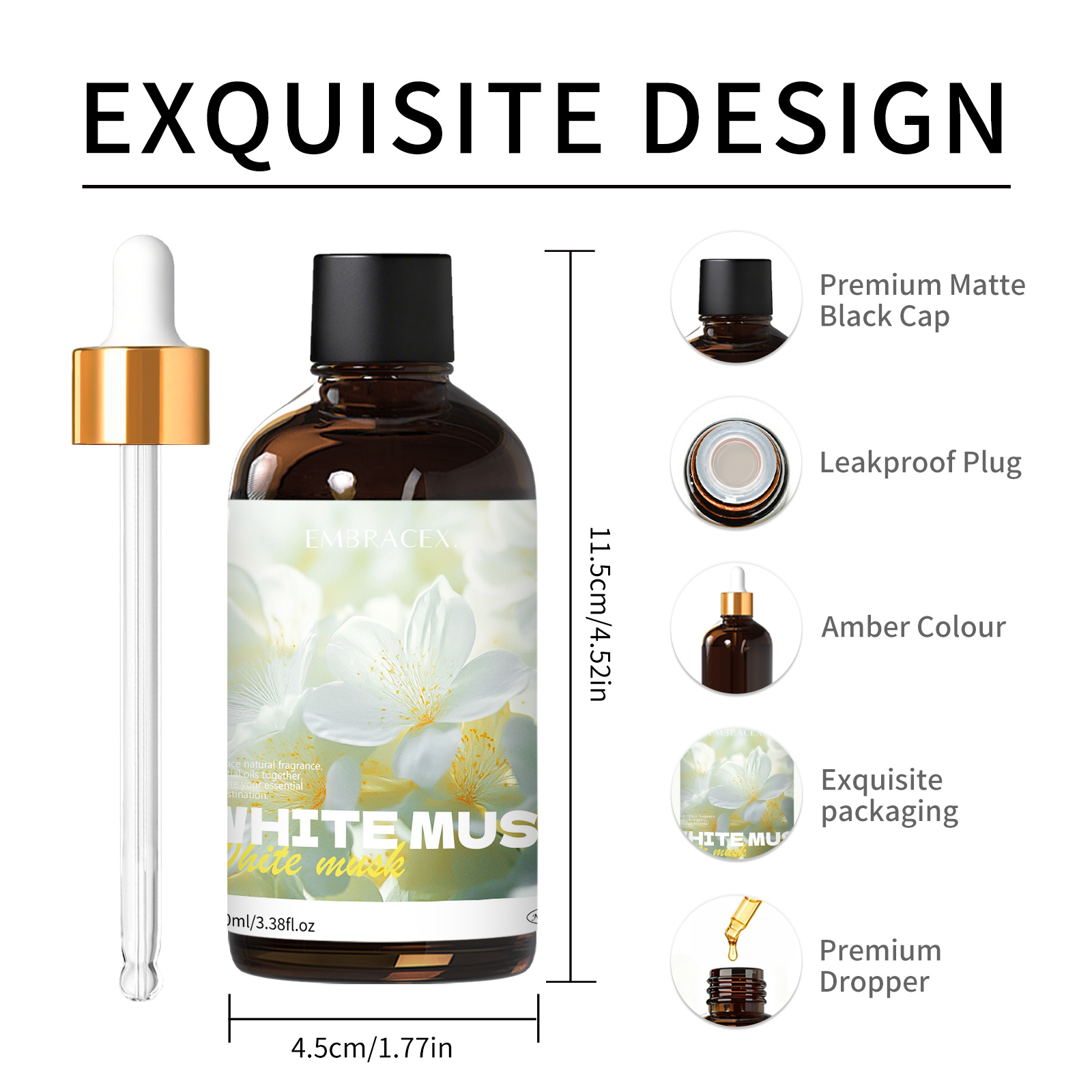 100ml White Musk Natural Plant - огляд і ціна Musk White Oil