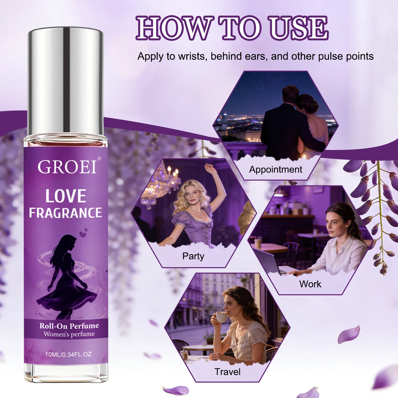 10ml GROEI Women Roll On Perfu - огляд і ціна Fragrance-Oils Perfume