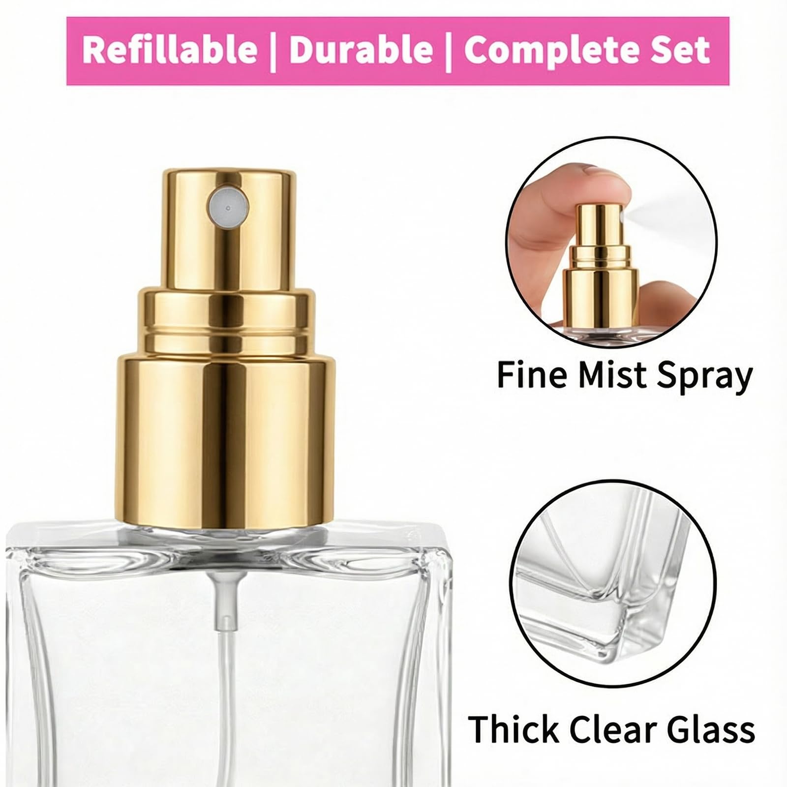 High quality 30 15ml clear gla - огляд і ціна Perfume Fragrance Dispenser
