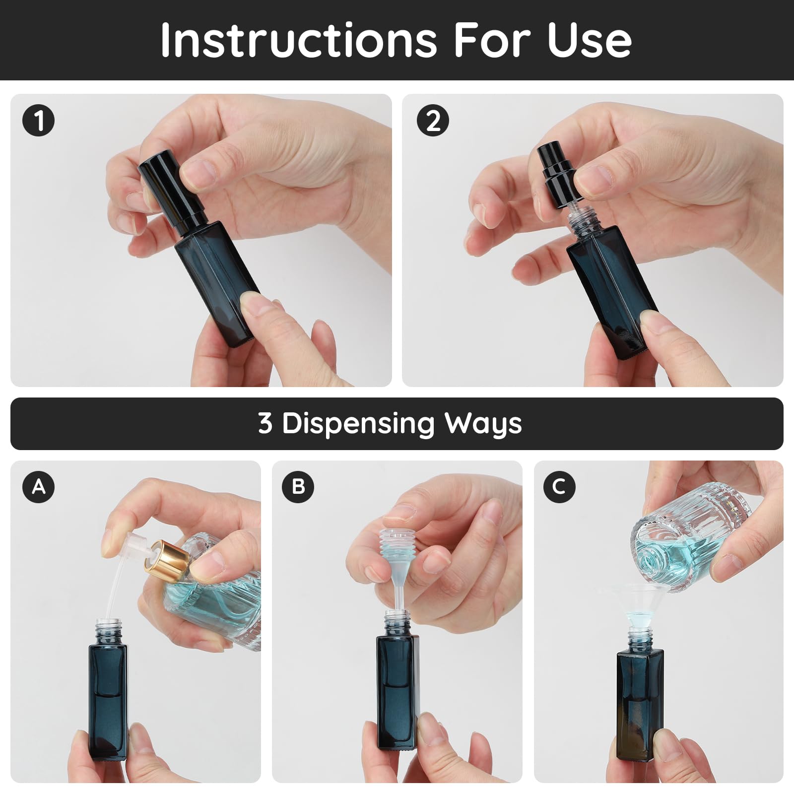 10pcs Perfume Bottle Spray Emp - огляд і ціна Perfume Fragrance Dispenser