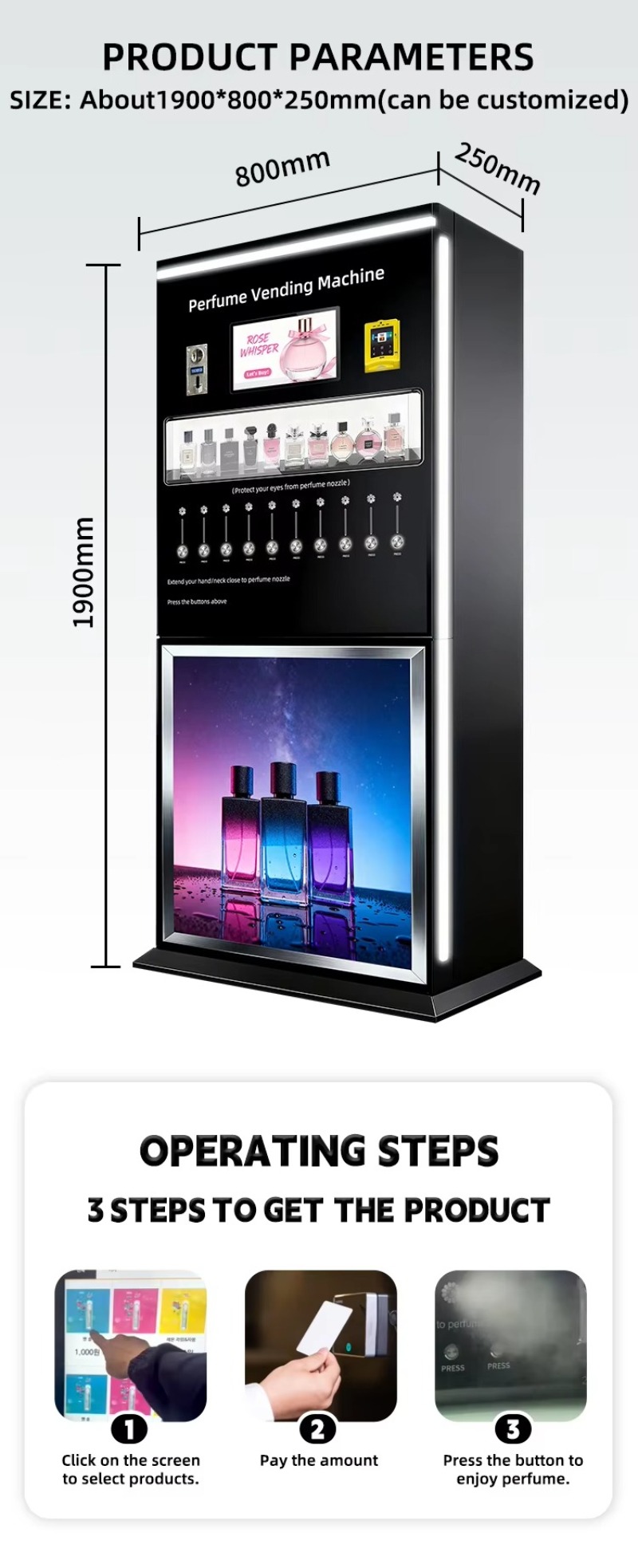Smart Perfume Retail Machine I - огляд і ціна Perfume Fragrance Sale