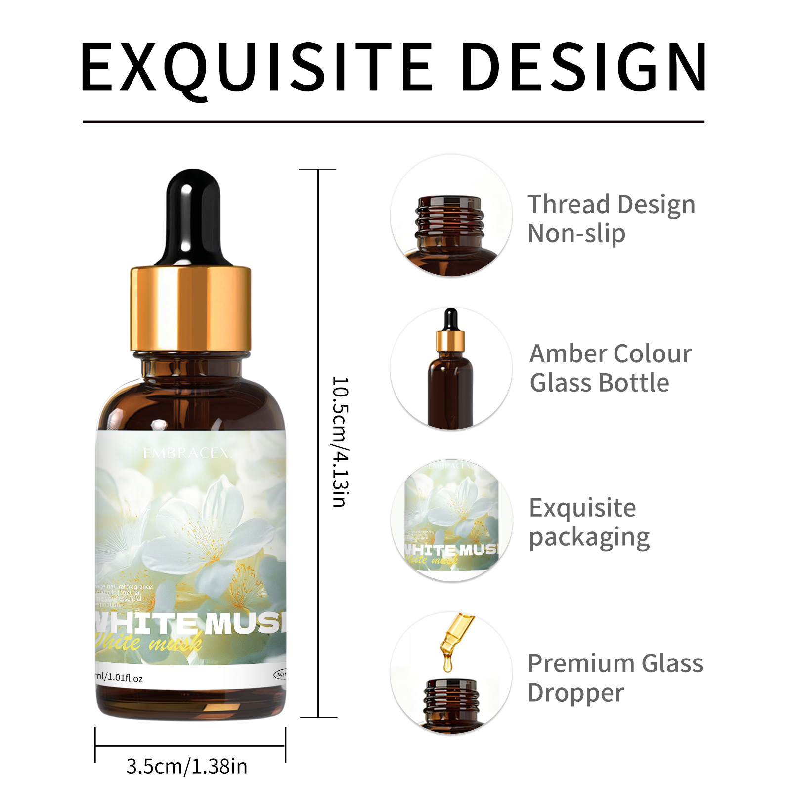 30ml White Musk Essential Oil  - огляд і ціна Musk White Oil